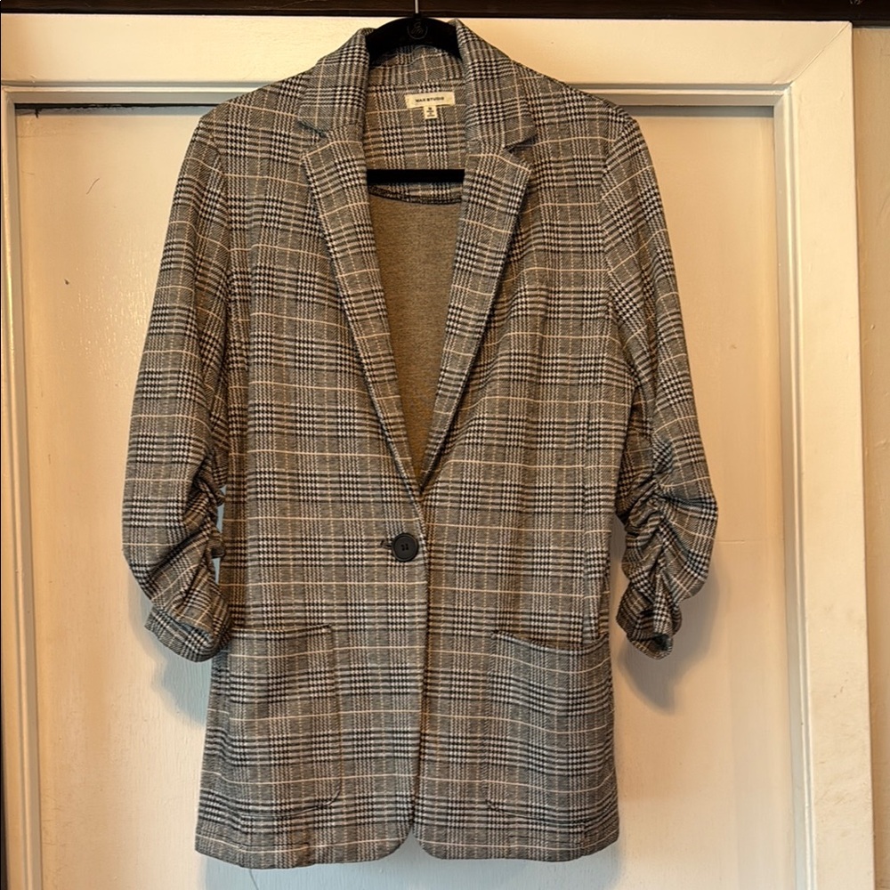 Max Studio Plaid Women's Blazer